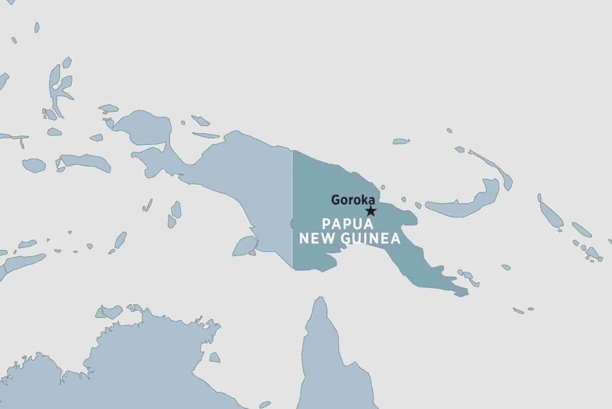 نقشہ کے goroka پاپوا نیو گنی