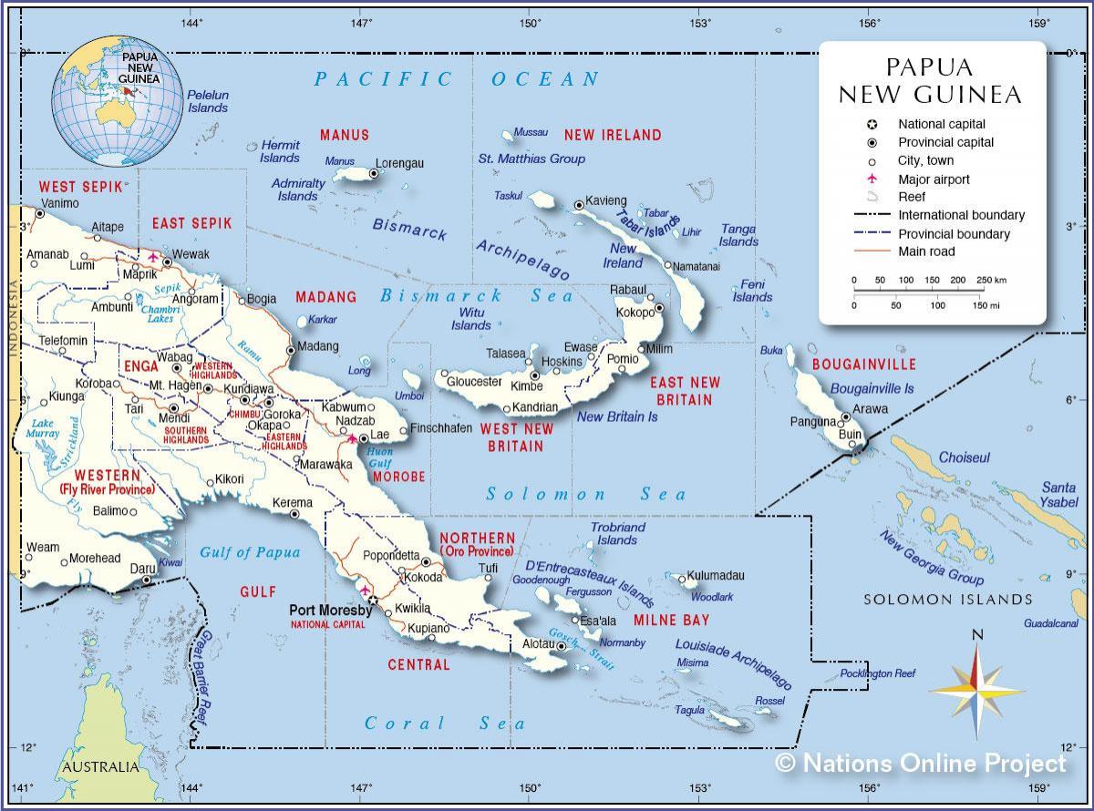 نقشہ کے tari پاپوا نیو گنی 