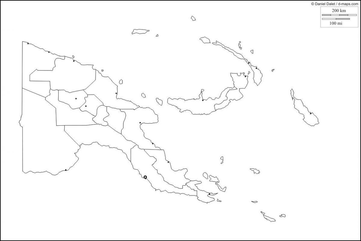 نقشہ پاپوا نیو گنی کے نقشہ خاکہ