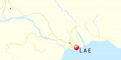نقشہ کے lae پاپوا نیو گنی 