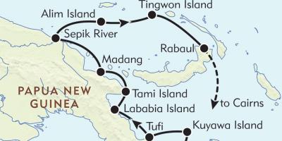 نقشہ کے rabaul پاپوا نیو گنی